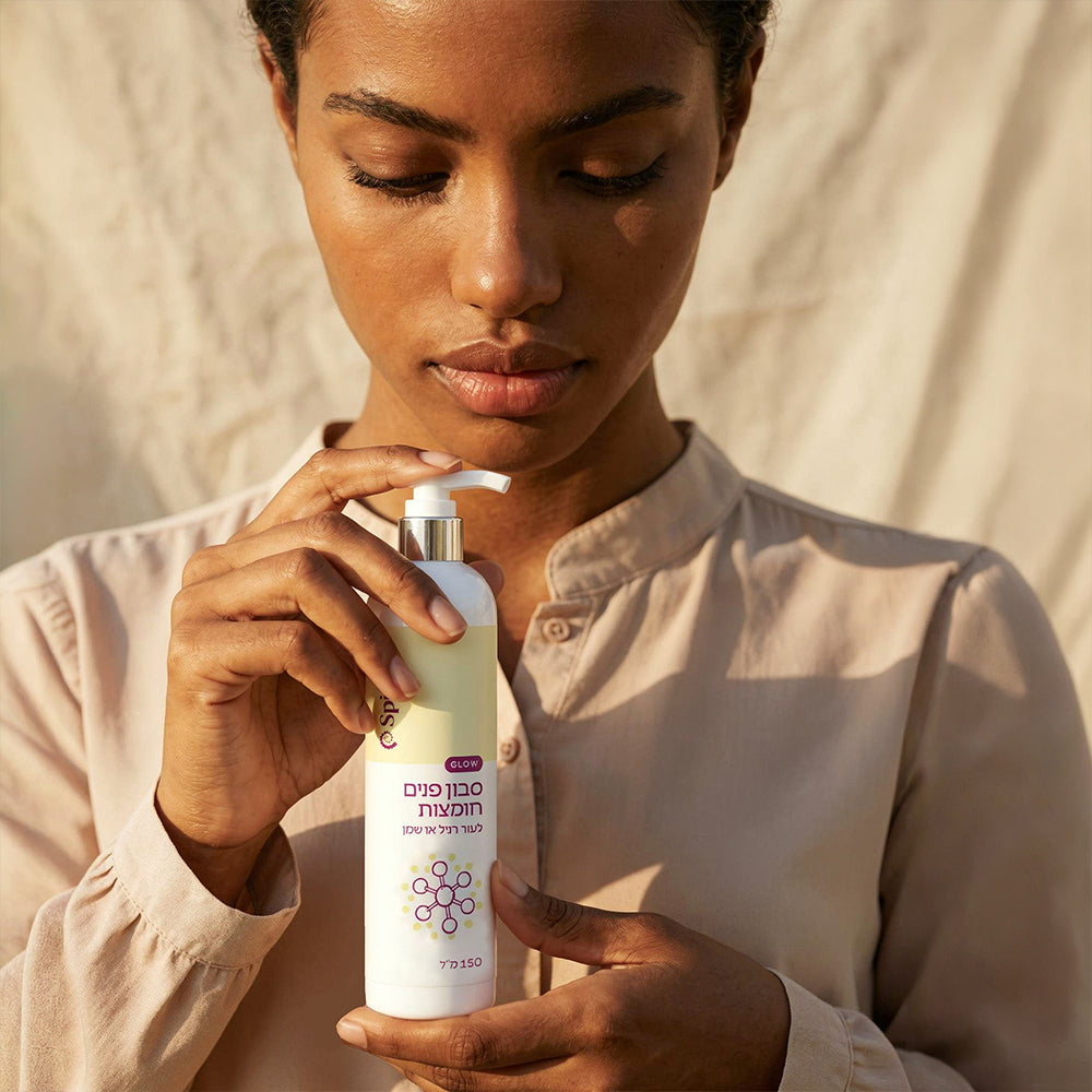 סבון פנים חומצות | לעור רגיל ושמן | משאבה