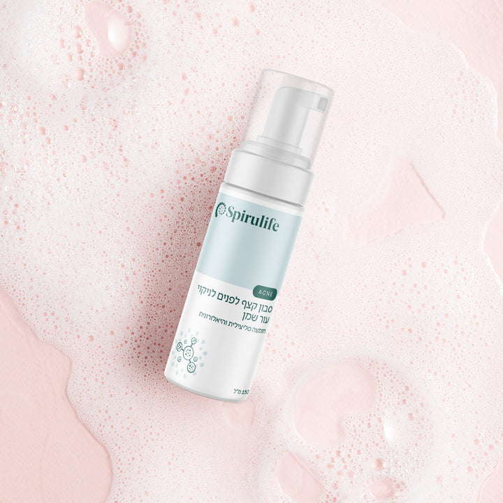 סבון קצף לעור שמן | חומצה סליצילית והיאלורונית