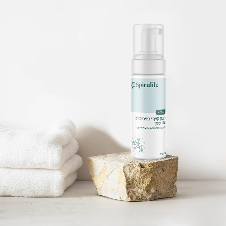 סבון קצף לעור שמן | חומצה סליצילית והיאלורונית