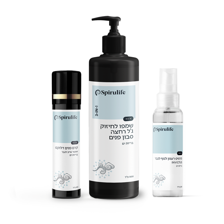 ערכת טיפוח טריפל לגבר