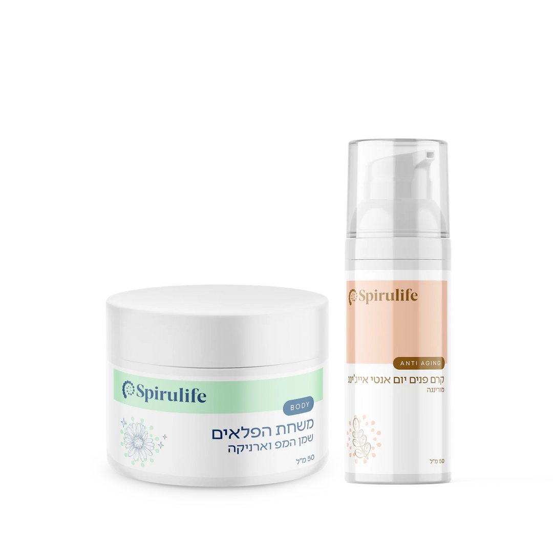 צמד  | קרם פנים יום אנטי אייג׳ינג ומשחת הפלאים