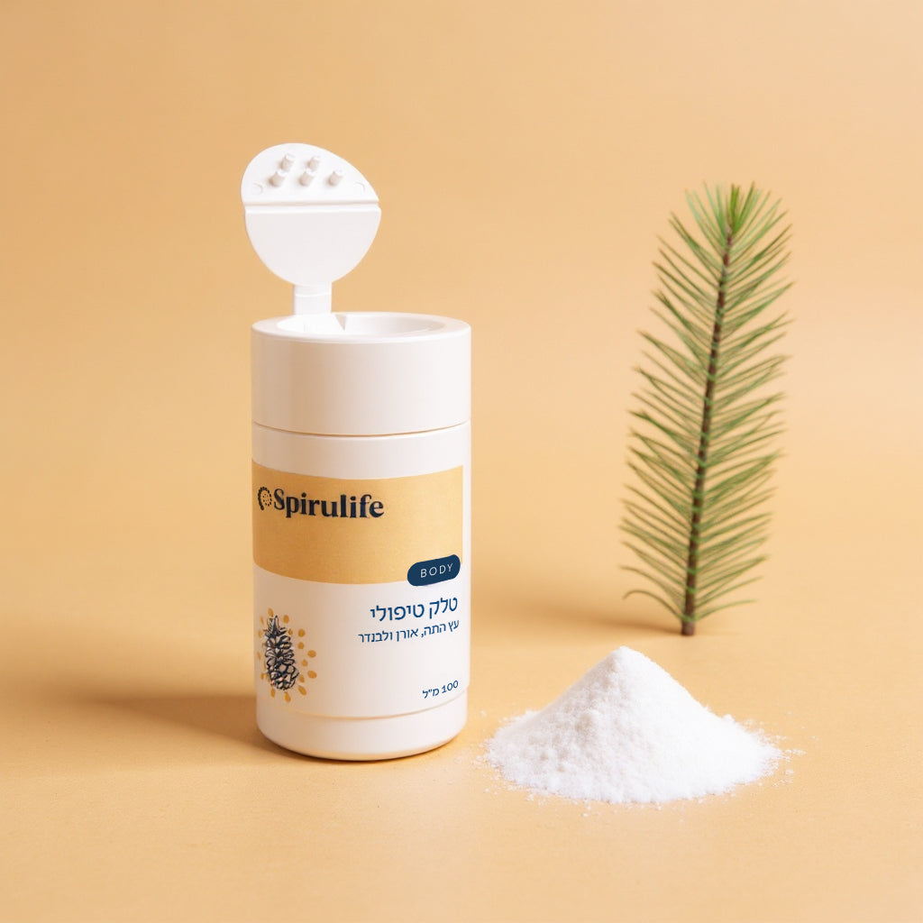 טלק טבעי לכפות הרגליים | 100 מ”ל