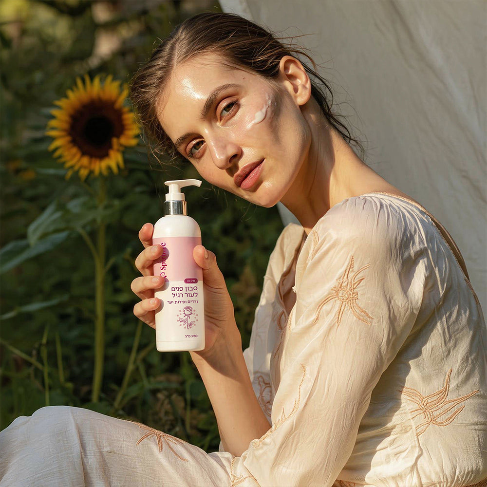 סבון פנים לעור רגיל | ורדים ופירות יער | משאבה