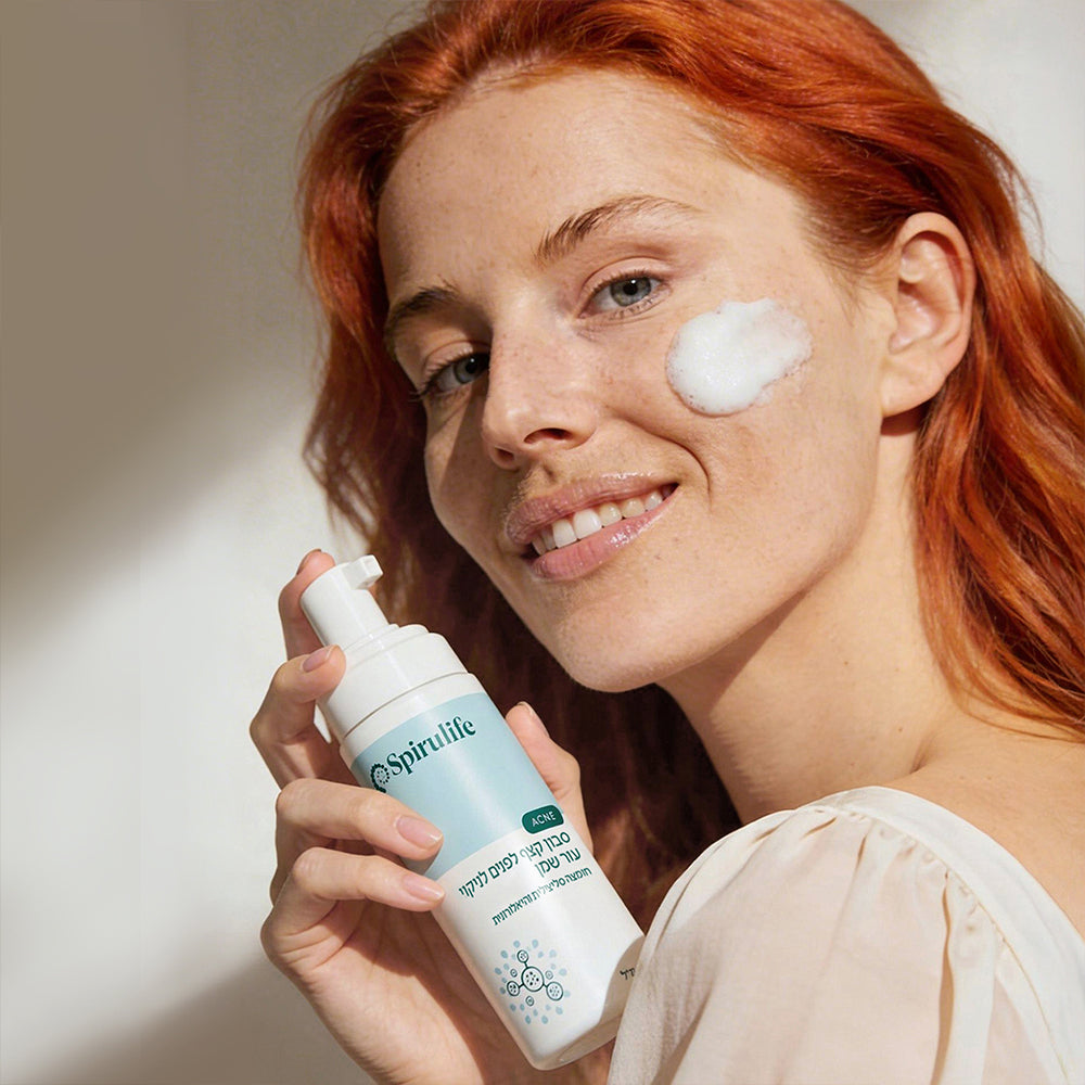 סבון קצף לעור שמן | חומצה סליצילית והיאלורונית