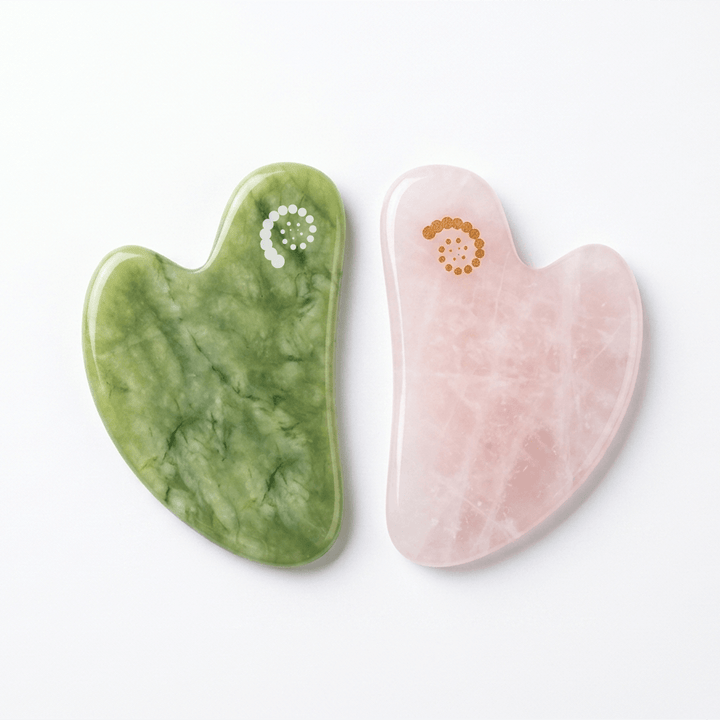 אבן גוואשה רוז קוורץ | Rose Quartz Gua Sha