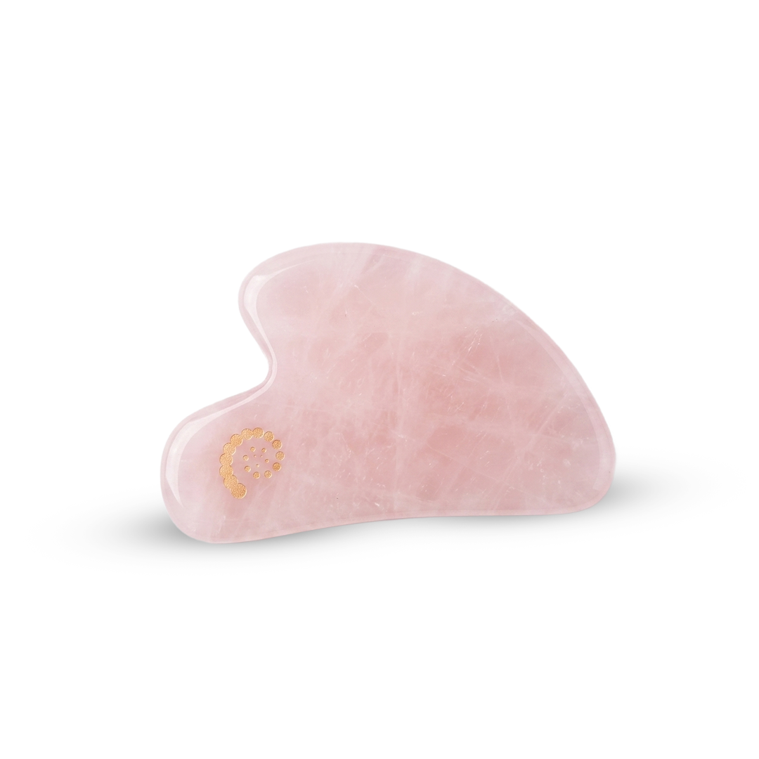 אבן גוואשה רוז קוורץ | Rose Quartz Gua Sha