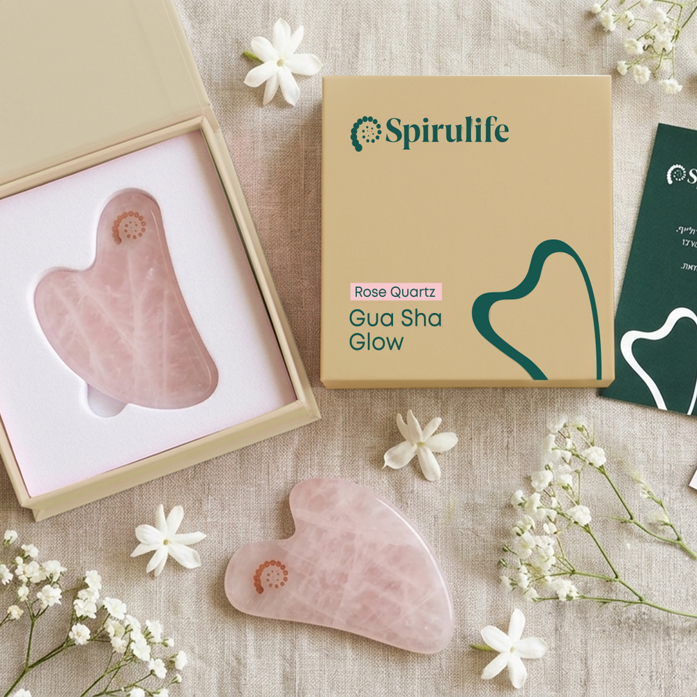 אבן גוואשה רוז קוורץ | Rose Quartz Gua Sha