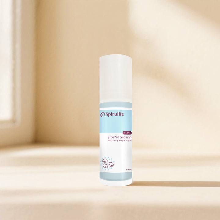 קרם פנים לילה מזין | פיקוציאנין ושמן זרעי המפ