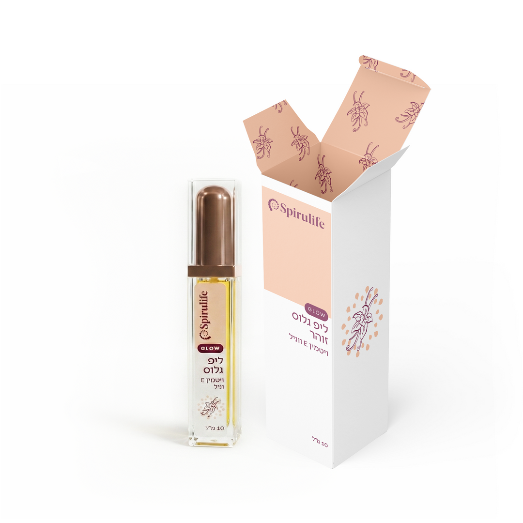 ליפ גלוס | לשפתיים צעירות ומבריקות,  וניל וויטמין E