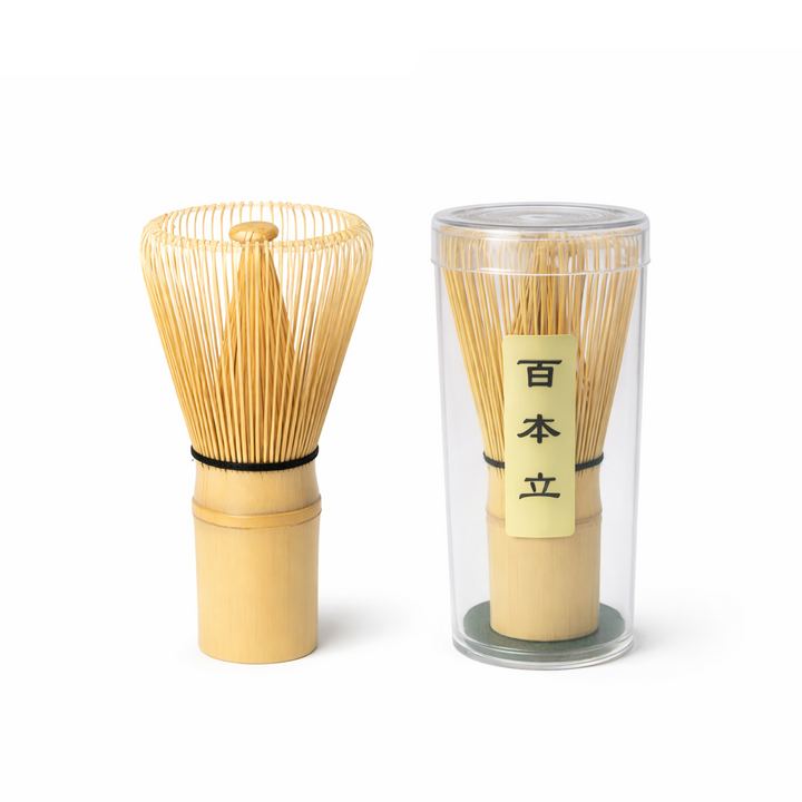 ערכה להכנת תה מאצ׳ה | וויסק, כפית ומעמד