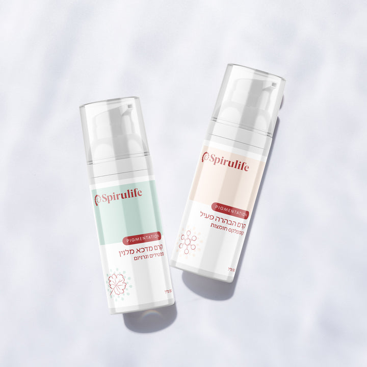 קרם הבהרה פעיל וקרם מדכא מלנין