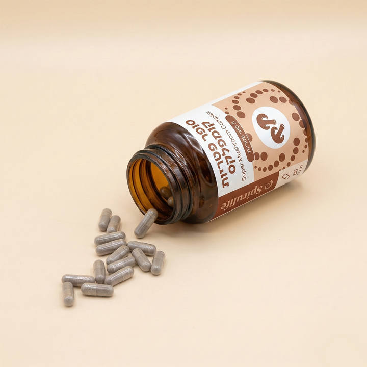 סופר פטריות קומפלקס |  5 סוגי פטריות | כמוסות