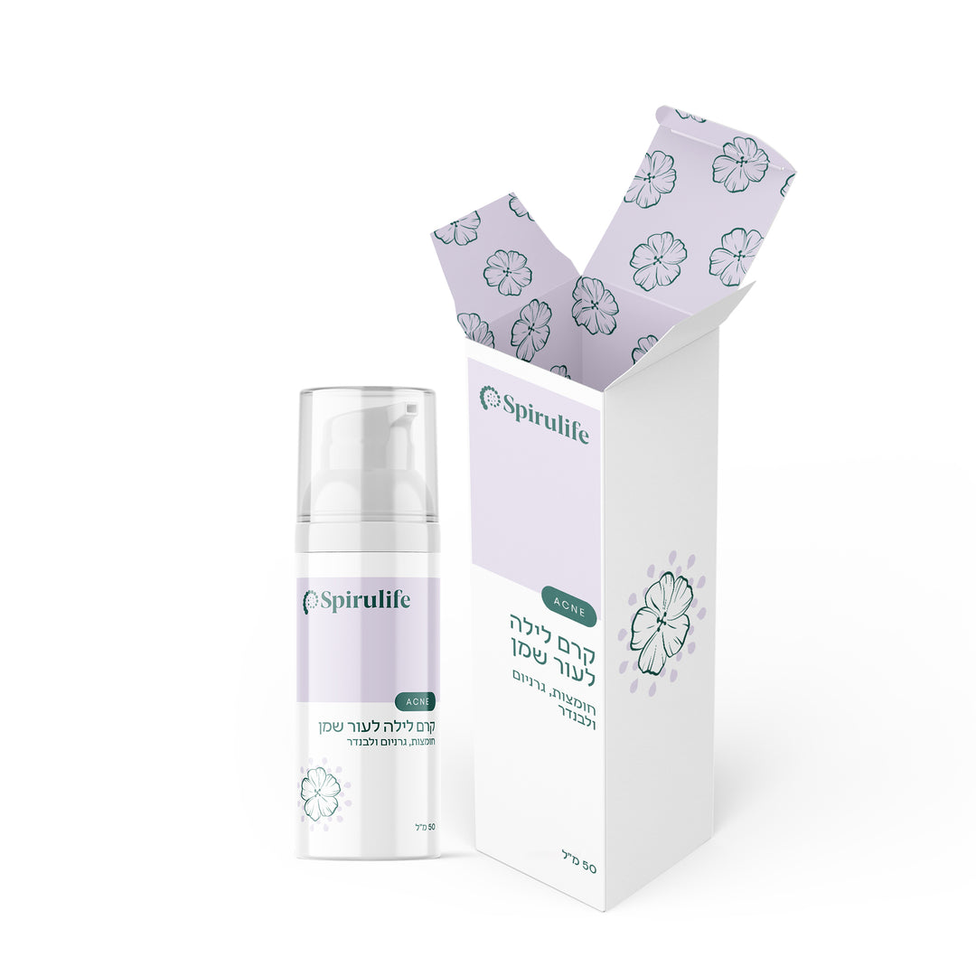 קרם פנים לילה | לעור שמן ואקנה