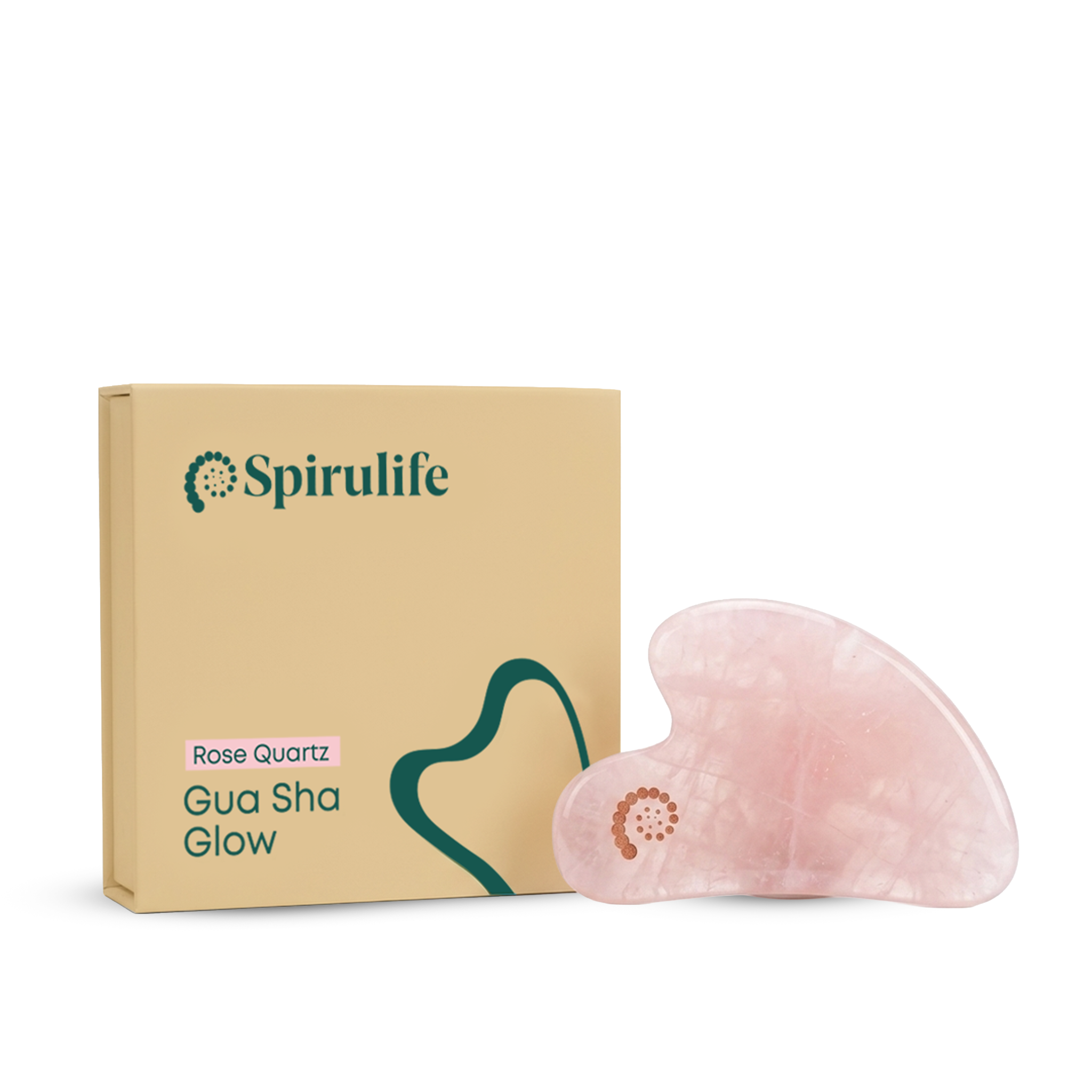 אבן גוואשה רוז קוורץ | Rose Quartz Gua Sha