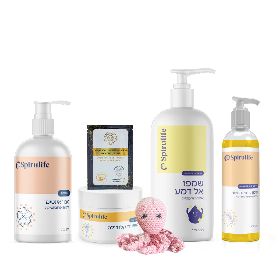 ערכת פרימיום | טיפוח וטיפול מארז ללידה