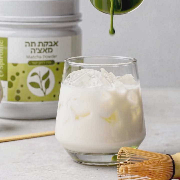 ערכה להכנת תה מאצ׳ה | וויסק, כפית ומעמד