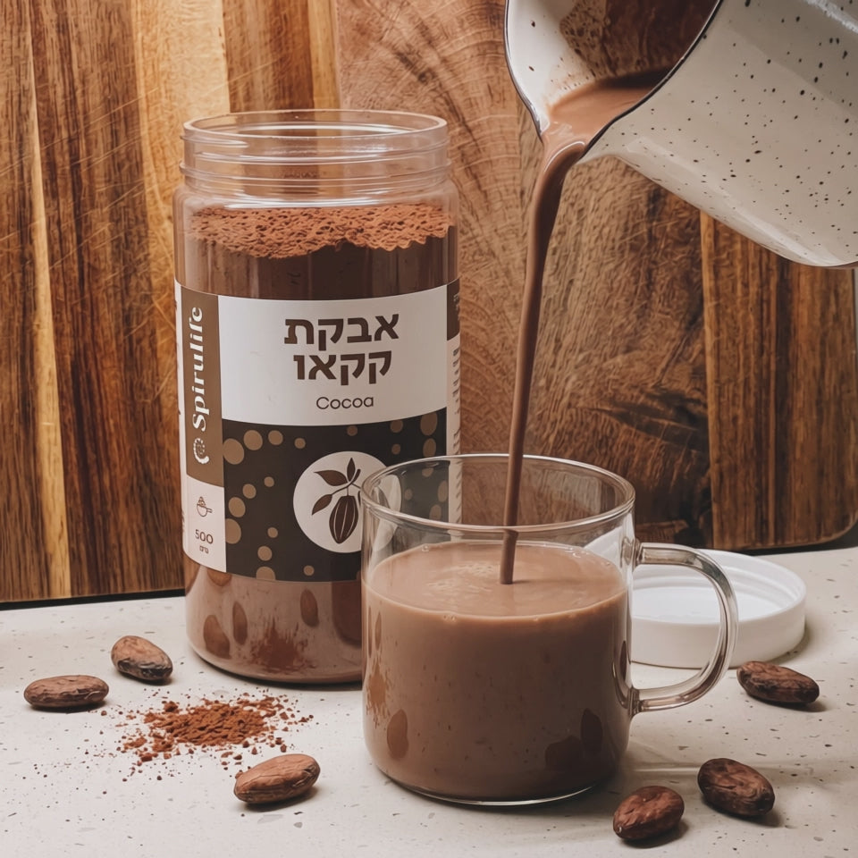 קקאו טבעי נא אורגני אורגינל מפרו | אבקה